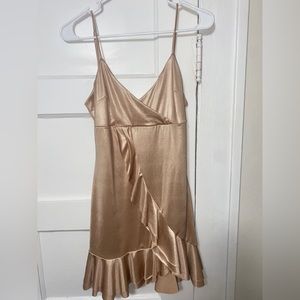 Lucy in the sky mini dress champagne